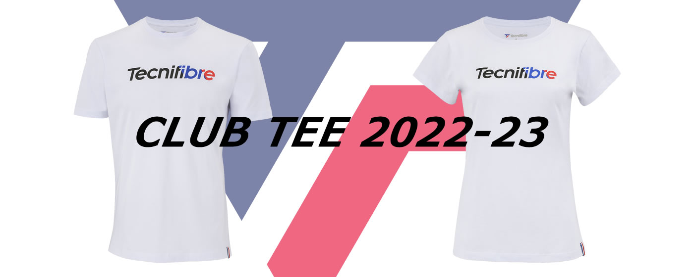 テクニファイバーCLUB TEE 2022-23年モデル。テニス、スカッシュにおすすめ。